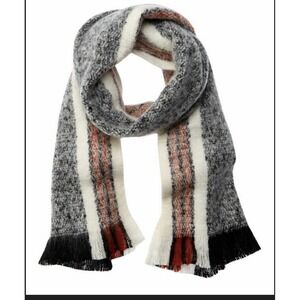 FREE PEOPLE Brushed Racer Stripe Blanket Scarf $58‎ MSRP